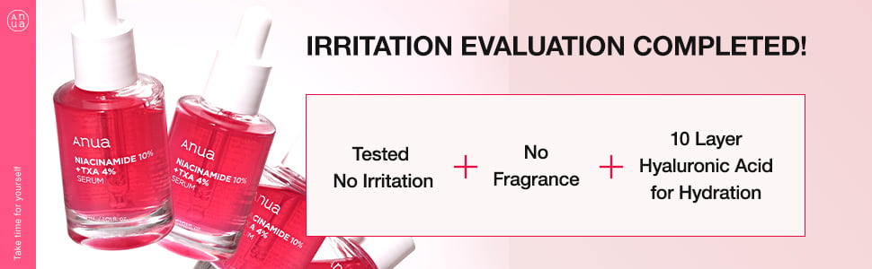 Anua 10% Niacinamide + 4% Tranexamic Acid Serum for Korean Glass Skin, Sensitive Skin, 30ml