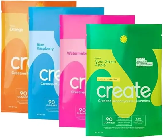 Creatine Monohydrate Gummies for Men & Women - variety pack