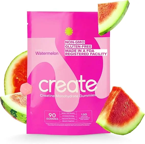 Creatine Monohydrate Gummies for Men & Women - watermelon