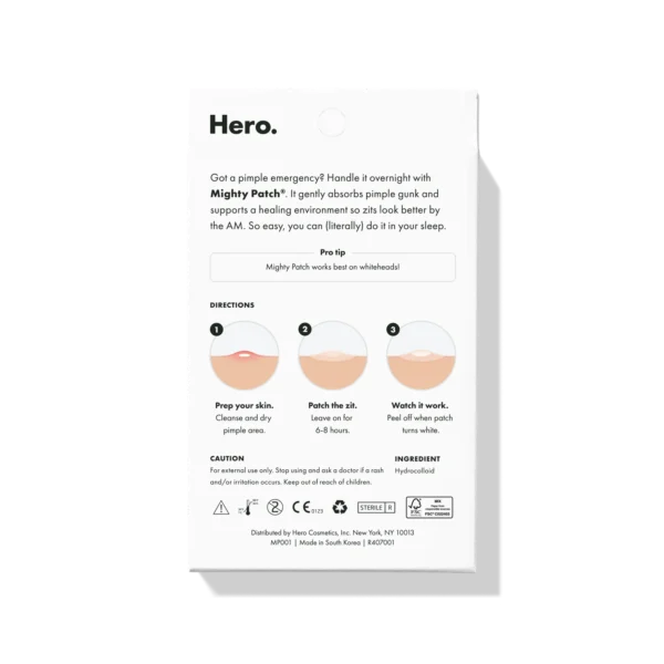 Hero Mighty Patch Original - Hydrocolloid Acne Pimple Patch 72ct 2